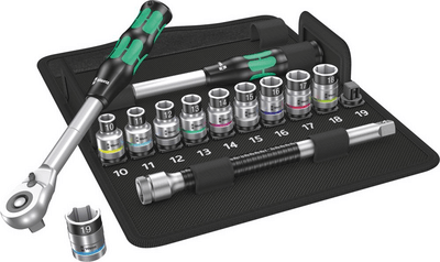 WERA SADA NÁSTRČNÝCH KĽÚČOV 1/2" ZYKLOP HYBRID 13 KS 05004090001