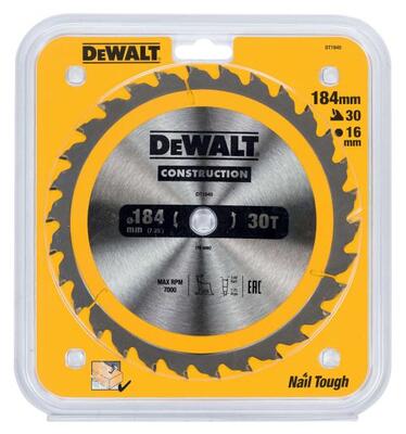 DeWALT KOTUC PILOVY 184x16 30Z DT1940