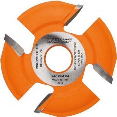 CMT Fréza na zásmolky D100x8 D22 Z4 R30 HM C24000404