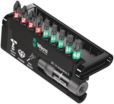 WERA Bit-Check 10 Impaktor 2, 10-dielny
