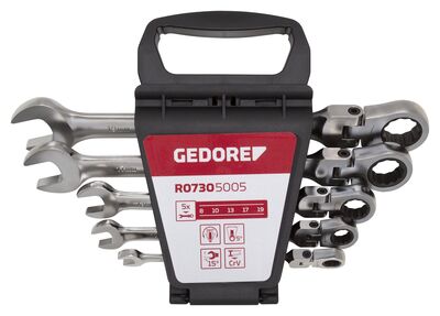 GEDORE RED Sada kľúčov očkoplochých 8 diel kĺbová račňa R07305005 Gedore Red