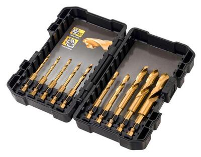 DeWALT TITÁNFÚRÓ KÉSZLET 10 MŰHELY DT50050