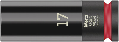 WERA 8790 C Wheel Impaktor Nástrčná hlavice, upínací časť 1/2", 17 x 85 x 30 mm