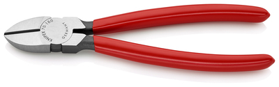 KNIPEX 70 01 180 Bočné cvikacie kliešte poplastované čierne atramentované 180 mm