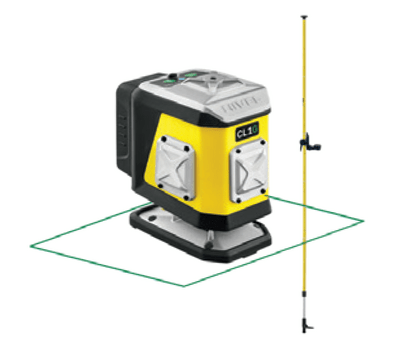 NIVEL SYSTEM Krížový laser 1×360° so zeleným lúčom CL1G SET