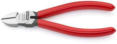 KNIPEX 70 01 140 SB Bočné cvikacie kliešte poplastované čierne atramentované 140 mm