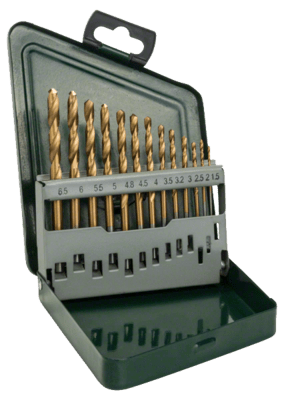 BOSCH 2607019436 - 13-dielna súprava vrtákov do kovu HSS-TiN