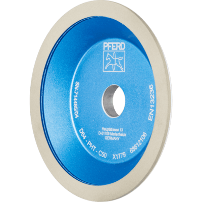 PFERD TOOLS Diamantové /CBN nástroje Resinoid Bond 12A2/45° 125-10-2-20 D 64 PHT C50