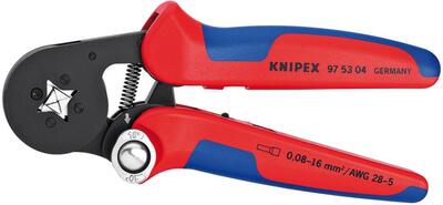 KNIPEX Kliešte krimpovacie 0,08-10+16mm2 samonastaviteľné bočné / 975304 Knipex