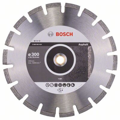 BOSCH Diamantový rezací kotúc Standard for Asphalt 300 x 20/25,40 x 2,8 x 10 mm