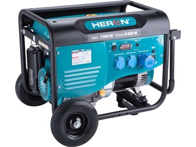 HERON 8896419, 1F, 7,0kW/230V, Rámová benzinová elektrocentrála