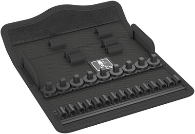 WERA 9496 Textilné puzdro Zyklop Metal Push 1/4", prázdne, 180 x 70 x 25 mm