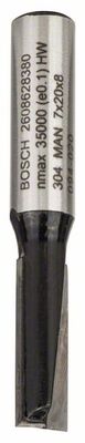 BOSCH Drážkovací frézy 8 mm, D1 7 mm, L 20 mm, G 51 mm