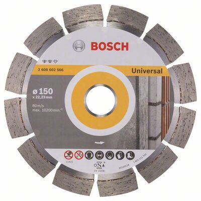 BOSCH Diamantový rezací kotouc Expert for Universal 150 x 22,23 x 2,4 x 12 mm