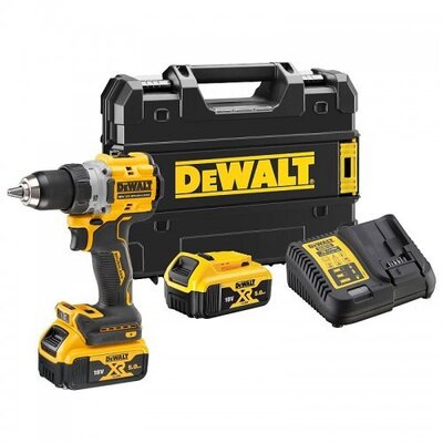 DeWALT DCD800P2T 18 V XR Vŕtačka 2x aku 5,0 Ah, kufor Tstak