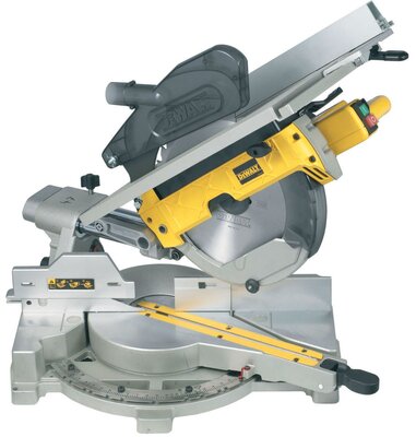 DeWALT D27111 - Posuvná pokosová pila s horním stolem 305 mm