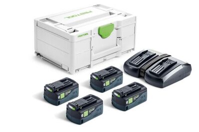FESTOOL Energetická souprava SYS 18V 4xHP5,0/TCL6DUO