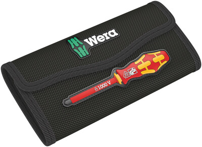 WERA 9457 Skládací taška pre až 18-dielne sady Kraftform Kompakt VDE, prázdna, 180 x 85 mm