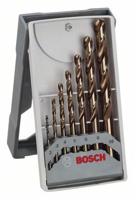 BOSCH 2608589296 - 7 részes. fémfúró készlet Mini HSS-Co, 135° - Cobalt csavarfúró készlet