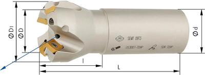 FORMAT Fréza stopková 45st. s IK d32mm Z3 SEMT 09T3AFSN Format