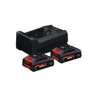 BOSCH EXPERT 2 × EXBA18V-40 + GAL 12V/18V-80 - Sada dvou akumulátorů 18V 4,0Ah a nabíječky - 1600A0373J