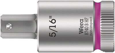 WERA 8740 B HF Zyklop zástrčný nástavec, s pridržiavacou funkciou, upínacia časť 3/8", 5/16" x 38,5 mm