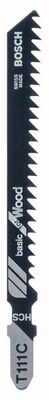 BOSCH Pílový list do priamociarych píl T 111 C Basic for Wood