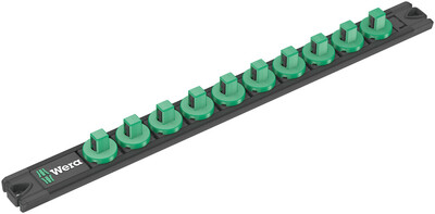 WERA 9601 Magnetická lišta pre hlavice, 3/8", bez výbavy, 30 x 340 mm