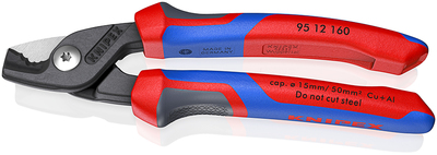 KNIPEX 95 12 160 SB StepCut® Nožnice na káble leštené 160 mm