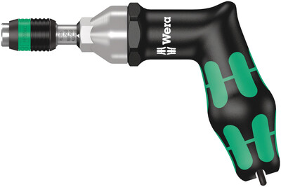 WERA Rada pistolových rukovätí Kraftform 7400, nastaviteľné momentové skrutkovače (25,0-55,0 in. lbs.) s 