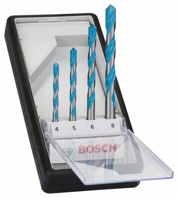 BOSCH 2607010521 - 4 részes többcélú fúrókészlet Robust Line CYL-9 Multi Construction
