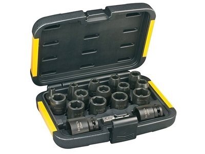 DeWALT DT7506 - 17-dielna sada hlavíc pre rázové uťahováky 6-27mm 1/2"