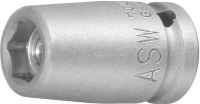 Hlavica 1/4" 6 hran 8 x 23mm magnet kovaná typ 700 M ASW