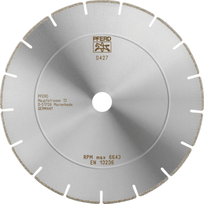 PFERD TOOLS Diamantové / CBN rezné nástroje EP Bond D1A1RSS 230-2,5-22,23 D 427 GAS2