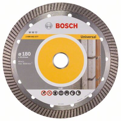 BOSCH Diamantový rezací kotouc Expert for Universal Turbo 180 x 22,23 x 2,4 x 12 mm