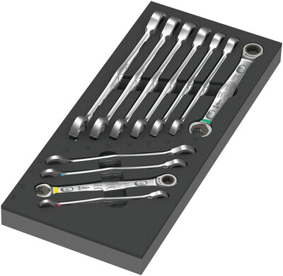 WERA 9730 Kľúč Joker 6000 v penovej vložke, set 1, 11-dielny