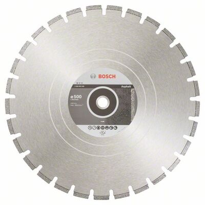 BOSCH Diamantový rezací kotúc Standard for Asphalt 500 x 25,40 x 3,6 x 10 mm