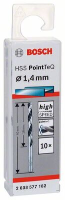 BOSCH Skrutkovitý vrták HSS PointTeQ 1,4 mm