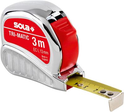 SOLA Meter zvinovací 3M x 13mm TRI-MATIC EG I Sola