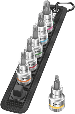 WERA ADAPTER-BIT KÉSZLET TARTÁSI FUNKCIÓVAL 1/2" TORX 6 DB 05003997001