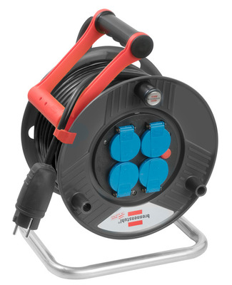 BRENNENSTUHL Kábeldob fogantyú 290 SW 50m H05RR-F 3G 1,5 fekete IP44 CP