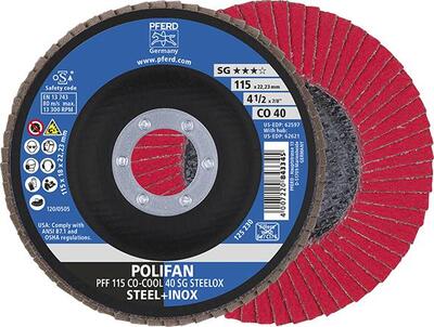 PFERD Kotúč lamelový 115 Z40 CO-COOL oceľ inox PFF SGP Pferd