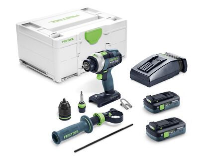 FESTOOL Akumulátorový príklepový vŕtací skrutkovač QUADRIVE TPC 18/4 TBX4,0 I-Plus  579371