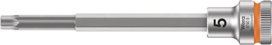 WERA 8740 B Hlavice s bitem Zyklop s upínacou časťou 3/8", s extra štíhlym profilom, 5 x 107 mm