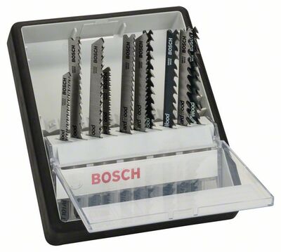BOSCH 2607010540 - 10-dielna súprava pílových listov do priamociarych píl Robust Line Wood Expert