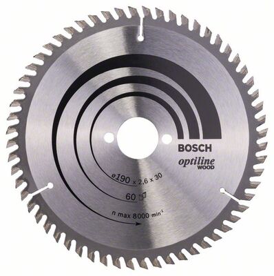 BOSCH 2608641188 - Pílový kotúc Optiline Wood 190 x 30 x 2,6 mm, 60