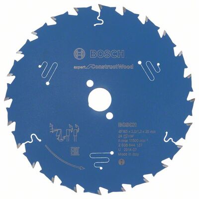 BOSCH 2608644137 - Pílový kotúc Expert for Construct Wood 165 x 20 x 2,0 mm, 24
