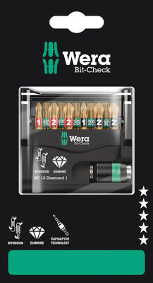 WERA Bit-Check 12 Diamond 1 SB, 12-dielny