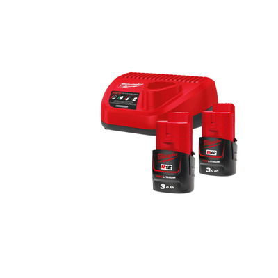 MILWAUKEE Copy - 3 × GBA 18V 5.0Ah + GAL 18V-40, v kufru L-BOXX 136 - 0 615 990 L3T - Profesionální akumulátor