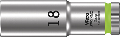 WERA 8790 HMC Deep Nástrojná hlavica, upínacia časť 1/2", 18 x 83 mm